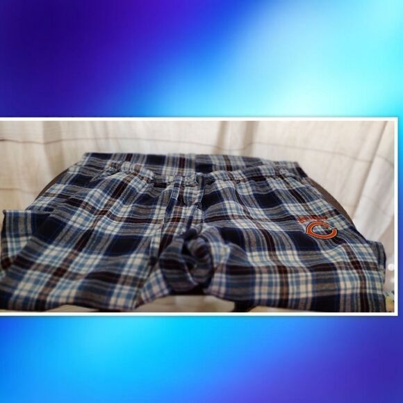 NFL CHICAGO BEARS FLANNEL PAJAMA BOTTOMS SIZE LARGE - Picture 1 of 4